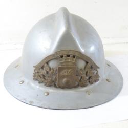 Ancien casque de pompier Petitcollin Paris, Sapeurs pompiers de Caurel