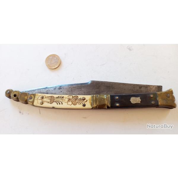 Ancien trs Grand couteau NAVAJA 43 cm Collection