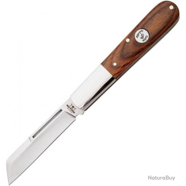 Couteau Bear&Son Heritage Large Barlow Manche Noyer Lame Acier Carbone 1095 Slip Joint USA BCC2180