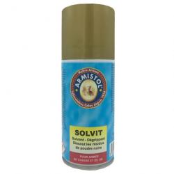 Aérosol solvant poudres et déplombant spécial poudre noire SOLVIT Armistol 150ml