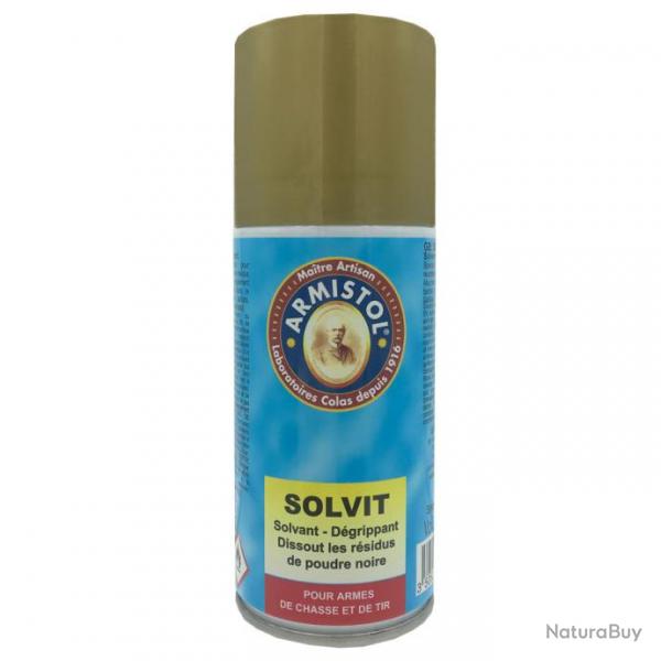 Arosol solvant poudres et dplombant spcial poudre noire SOLVIT Armistol 150ml