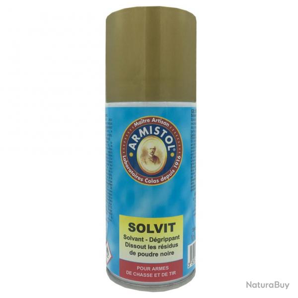 Arosol solvant poudres et dplombant spcial poudre noire SOLVIT Armistol 150ml