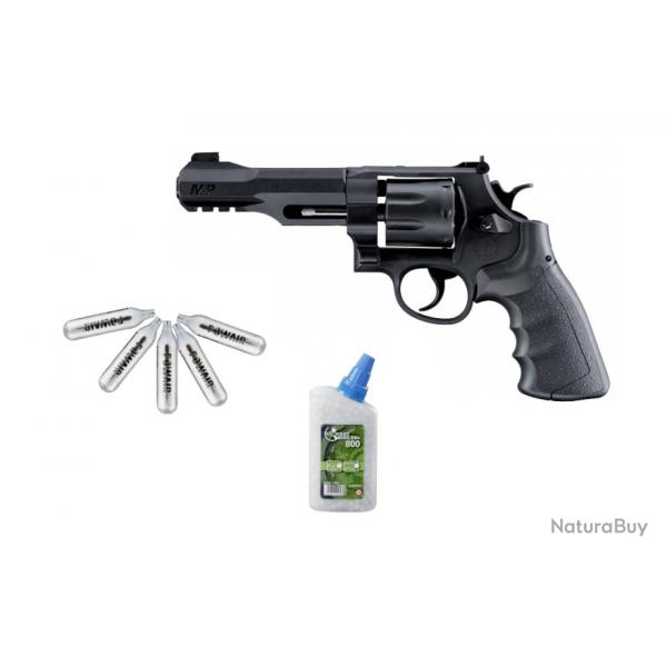 Revolver S&W M&P R8 - Calibre 6 mm BBs + CO2 + Billes