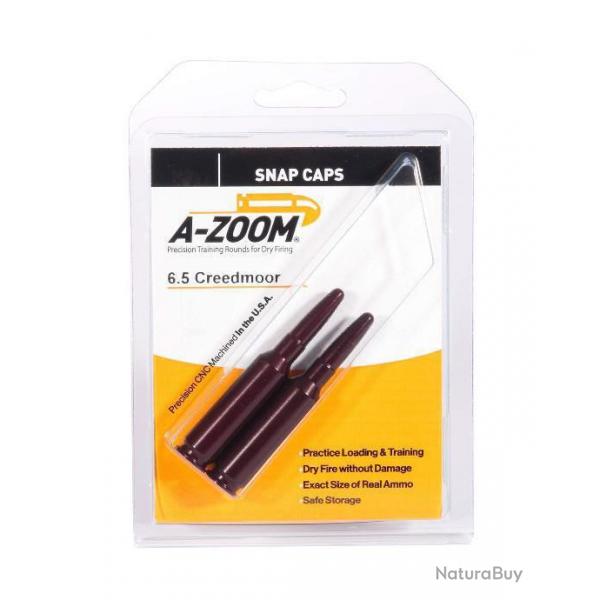 2 douilles amortisseur "Snap cap" cal. 6.5 Creedmoor en aluminium - A-Zoom