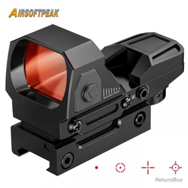 AirsoftPeak Viseur Point Rouge 1X22X33 Rail 11MM - LIVRAISON GRATUITE !!!