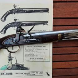 Pistolet silex centaure calibre 58