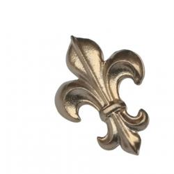 Fleur de Lys en métal doré ( Hauteur : 3 cm ) ( Fixation pin's)