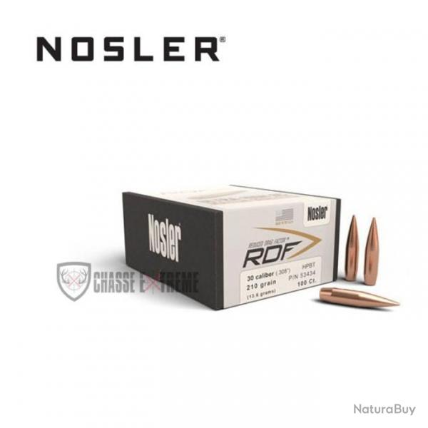 100 Ogives NOSLER Cal.30 210Gr Rdf Hpbt