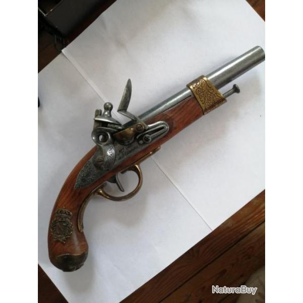 Pistolet silex deco Napolon 1806Manufacture st tienne