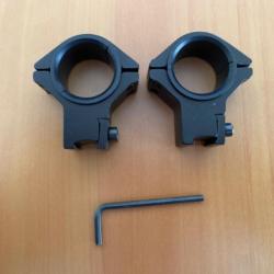 Colliers pour montage fixe RTI Optics diamètre 30mm - 1 sans prix de réserve !!