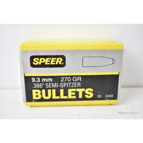 Ogives Speer 9,3mm semi Spitzer