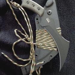 TOPS Karambit Lame Acier Carbone 19 cm Manche Micarta Etui Kydex Made In USA