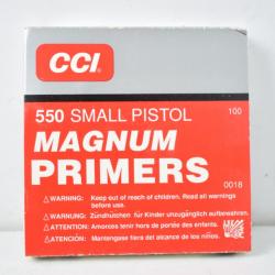 Amorces CCI Small Pistol 550 Magnum x100