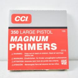 Amorces CCI 350 Large Pistol Magnum  x100