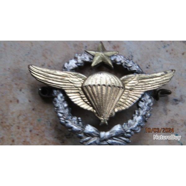 Insigne / badge / pilote INSIGNE ARME DE L'AIR BREVET DE PARACHUTISTE D'ESSAI Drago Paris aviation