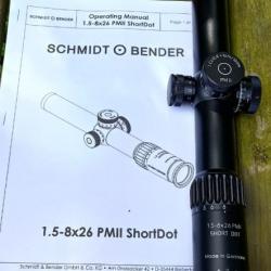 RARE SCHMIDT & BENDER 1,5-8x 26  PM II ShortDot