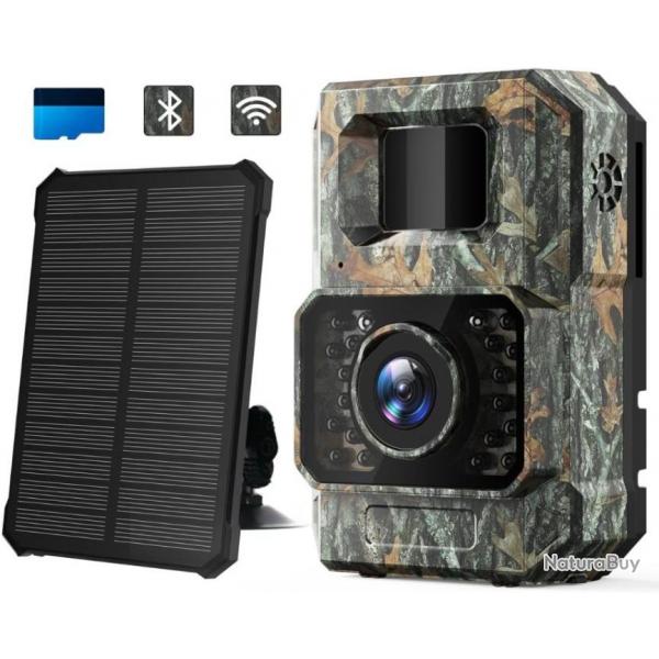 Camra de Chasse 48MP WiFi Batterie Intgre de 2000MAH LED 850nm  Carte Mmoire 32GB