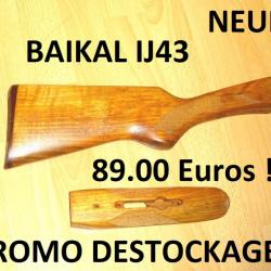 crosse NEUVE + devant fusil BAIKAL IJ43 IJ 43 baikal mp43 mp 43 - VENDU PAR JEPERCUTE (b12090)
