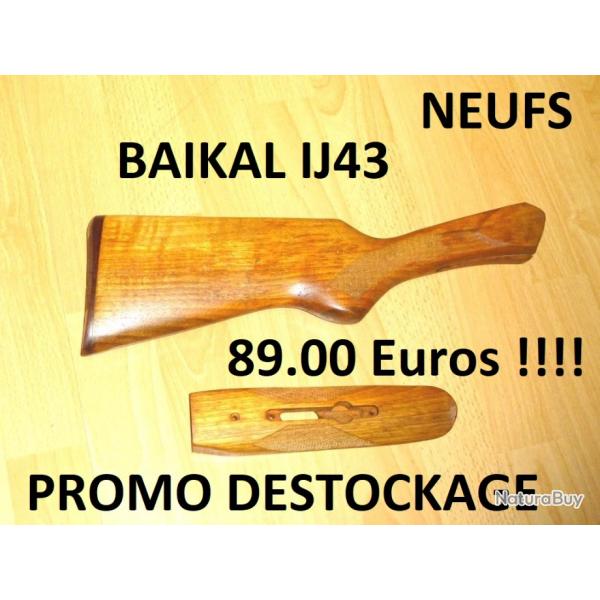 crosse NEUVE + devant fusil BAIKAL IJ43 IJ 43 - VENDU PAR JEPERCUTE (b12090)