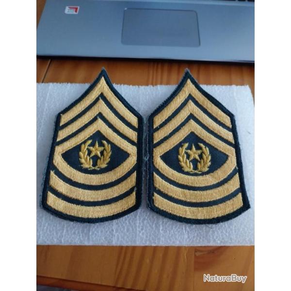 Lot de Grades arme us COMMAND SERGEANT MAJOR original