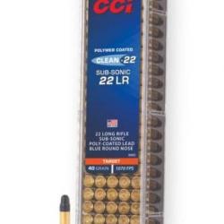 Munition CCI 22LR SUBSONIC TARGET 40GR