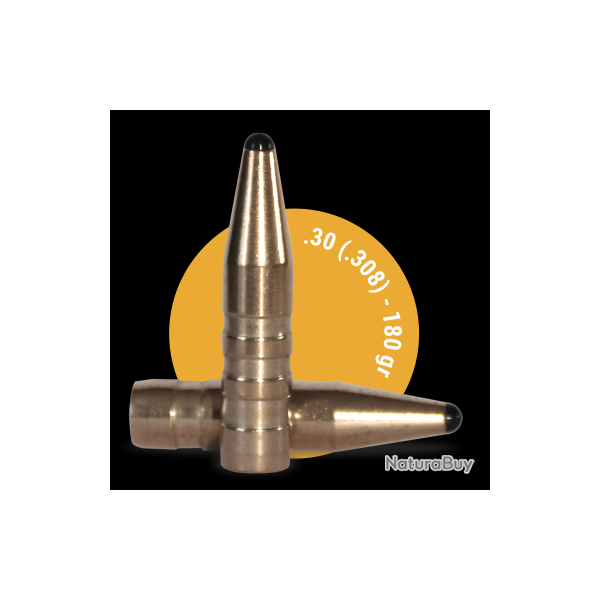 Ogives sans plombs cal.30 (308) 180 grains FOX BULLETS HUNTER