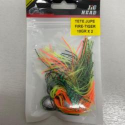 !! TÊTE PLOMBÉE JUPE FIRE TIGER 10gr