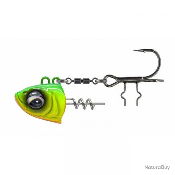 Monture Plombe Savage Gear Monster Vertical Heads 150g 2/0 A l'unit Chartreuse