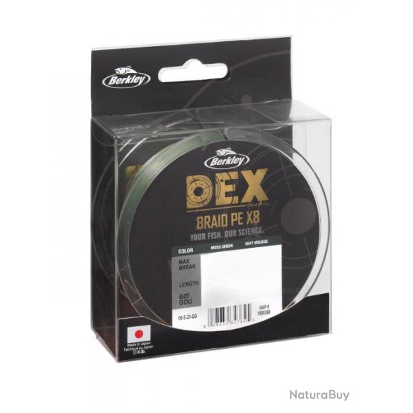 Tresse Berkley Dex Braid X8 Moss Green 150m 150m 0,10mm 7,9kg Moss Green