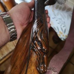 Fusil de chasse anciennement à silex XVIII siècle transformer en percussion 1850.