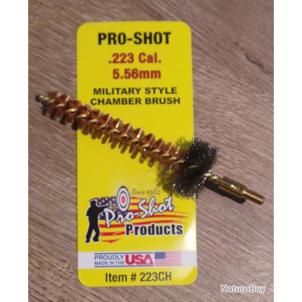 Brosse de chambre PRO-SHOT Cal. 223 Rem - 5.56mm