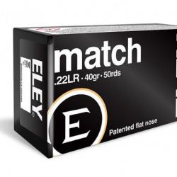 Cartouches ELEY Match 40gr Cal. 22LR - Boite de 50 unités