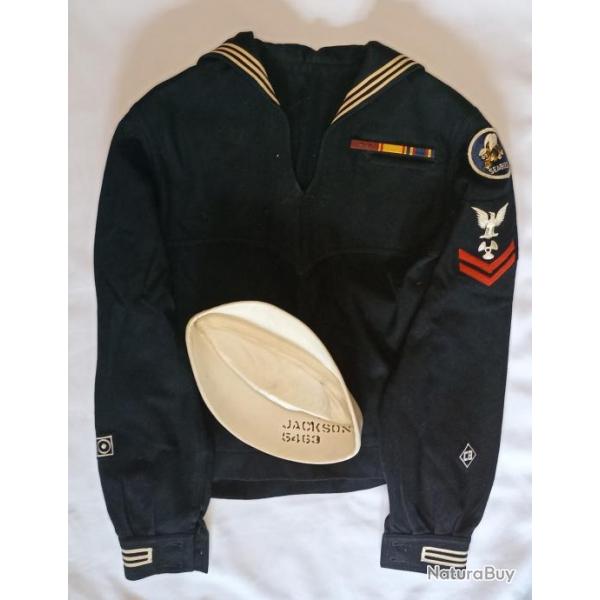 Ensemble US NAVY matelot SEABEES 44 WW2