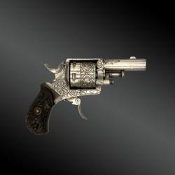 Revolver British Bull-dog, Finition Luxe Belgique, Vers 1880