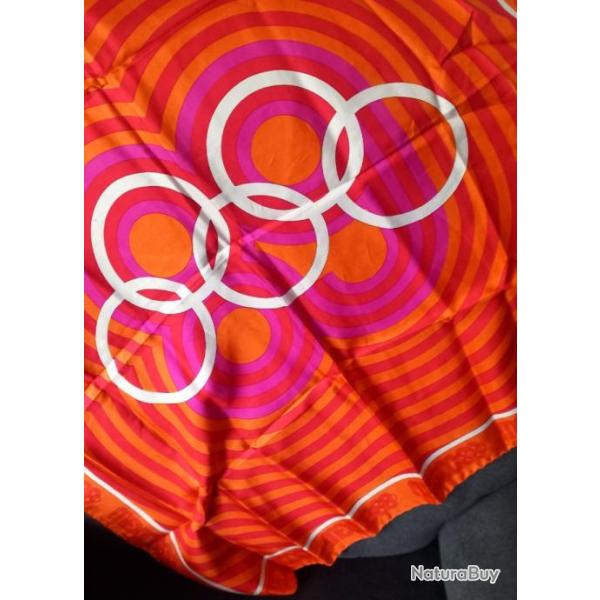 Foulard en soie des Jeux Olympiques de Mexico 1968