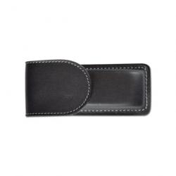 Etui Pielcu Cuir Moulé Doublé - Noir / 130x58x28 mm