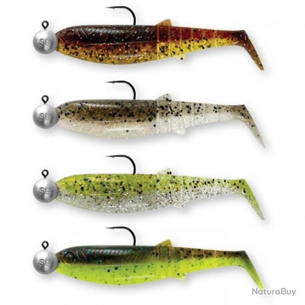 LEURRE SOUPLE SAVAGEAR CANNIBAL SHAD MONTES 10CMS TETE PLOMBEE 10G CLEARWATER MIX