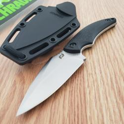 Couteau Schrade Delta Class Adder Lame Acier AUS-10 Manche & Etui Polymère Noir SCH1182521