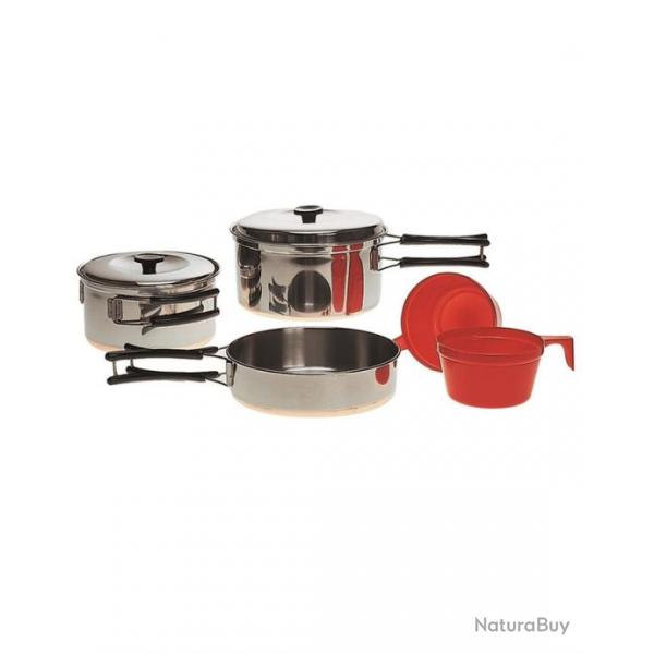 Set gamelles cuisine en acier inoxydable 2 personnes