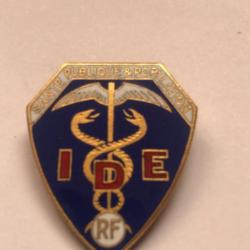 INSIGNE IDE RF ((INFIRMIÈRE DIPLÔMÉE D'ÉTAT)