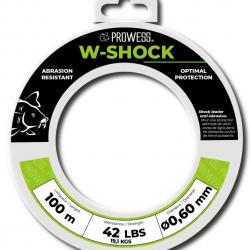 Tête de Ligne Prowess W-Shock - 100m Clear 70/100-50LBS