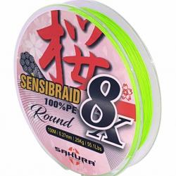 Tresse Sakura Sensibraid 8 Chartreuse - 150m 12/100-9KG