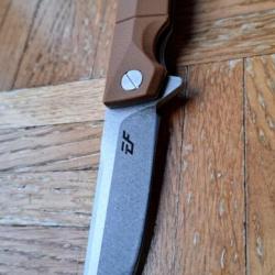 Couteau D2 ouverture assist&eacute;e par "flipper" marque "Eafengrow" EF-71