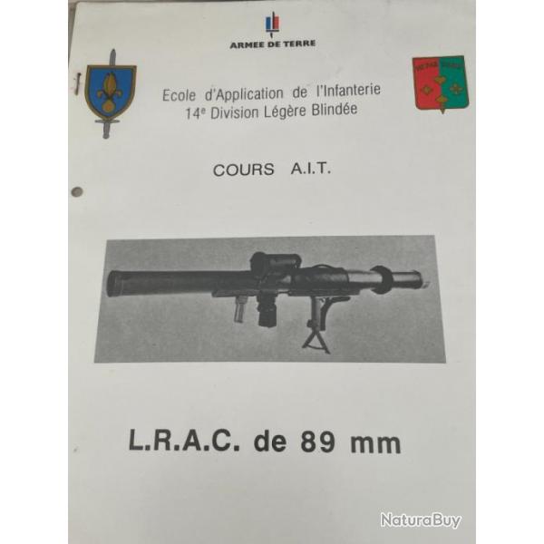 Notice LRAC 89mm