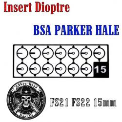 13 Insert dioptre Parker Hale BSA FS22 FS21 15mm - Bast3d