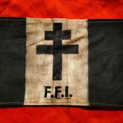 Brassard de deuil des F.F.I. Français de la seconde guerre mondiale en T.B.E.
