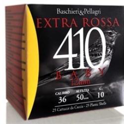 CARTOUCHE BASCHIERI & PELLAGRI EXTRA ROSSA BABY 410 CAL.410 10g BJ PAR 100
