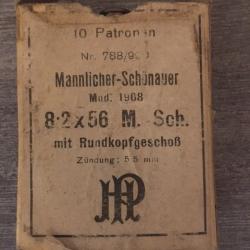 cartouches de collection 8.2 x 56 Mannlicher