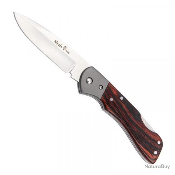 Couteau "BX" lame satine, Manche pakka [Muela]