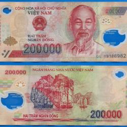 Vietnam 200000 Dong 2019 Asie Billet Polymere 200 000